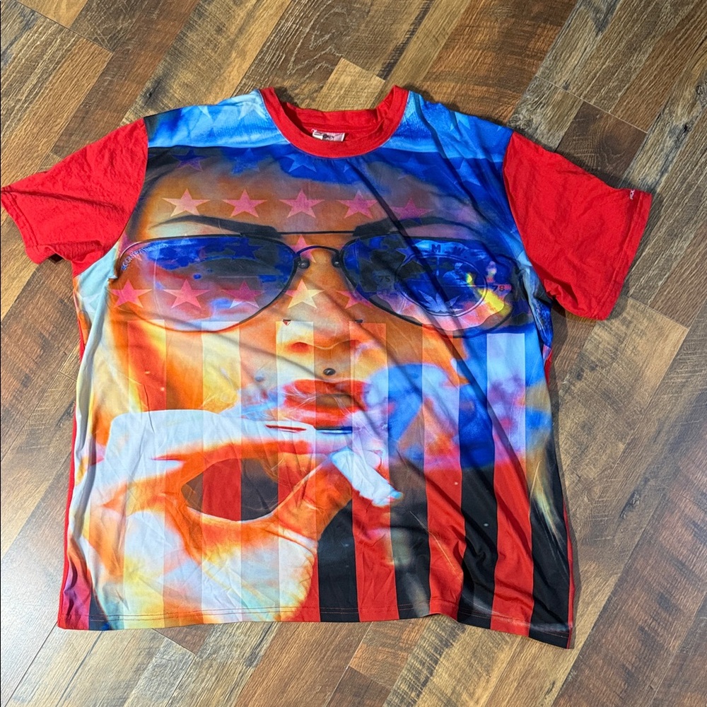 Sex Money Weed Patriotic Graphic Tee | All-Over Print | Rare 6XL